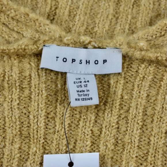 Topshop Brown Oversized Cardigan with pockets - Picture 9 of 11